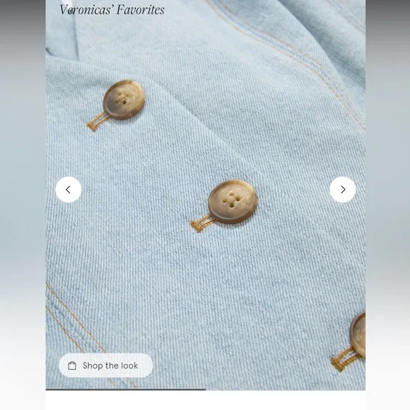 Veronica Beard Lou pleated midi dress. Light wash denim. Size 6. NWT - Picture 9 of 9